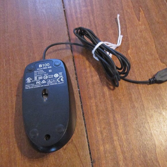 Logitech B100 (910-001439) Optical USB Mouse Corded Computer Mouse TESTED - Picture 2 of 2